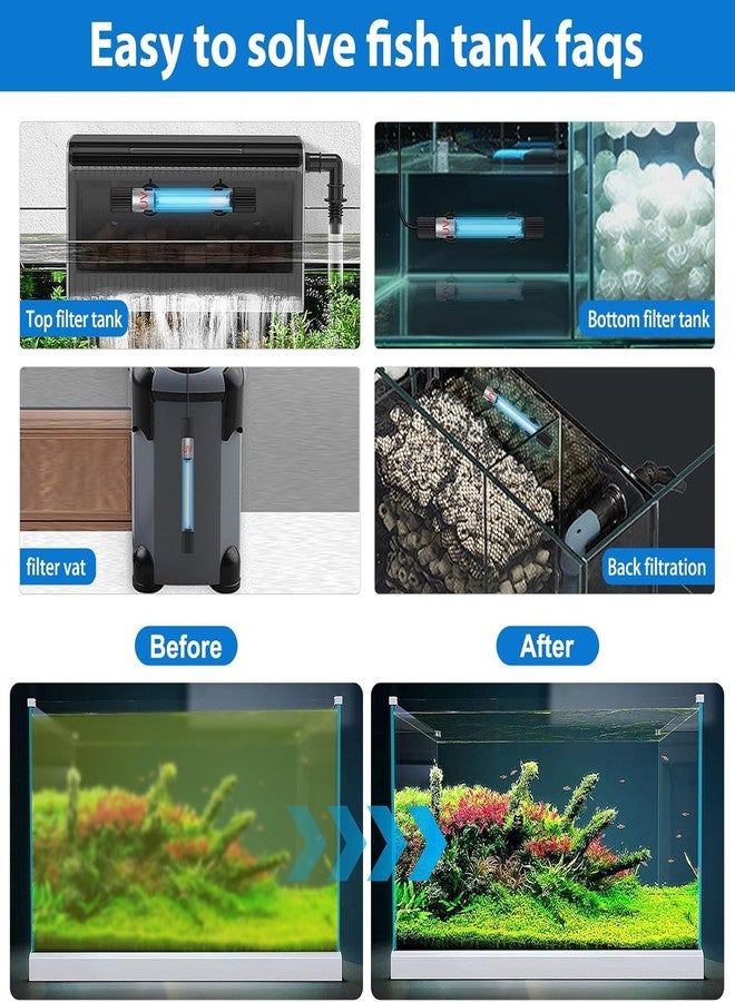 مصباح فاييناتو® للأشعة فوق البنفسجية (9 واط) الغاطس | مزيل الطحالب ومزيل عكارة الماء لحوض السمك | مناسب لأحواض المياه العذبة والمالحة والنباتية من بيتزلايف وورلد - Image 4